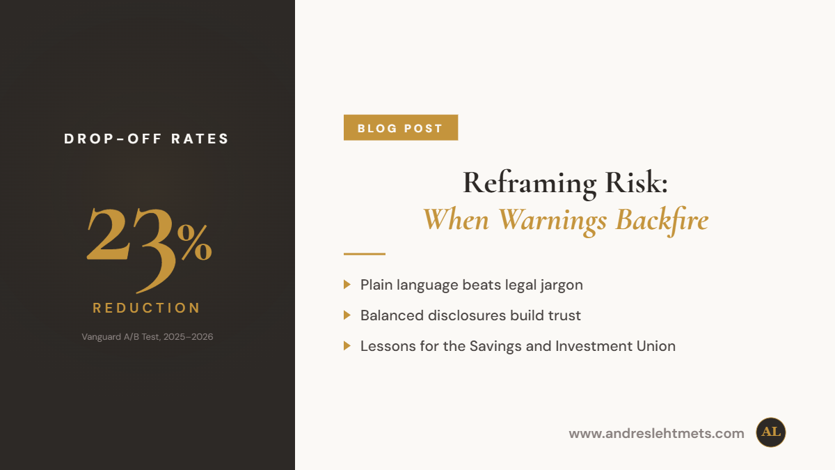 Reframing Risk: What Vanguard's Research Means for the Savings and Investment Union