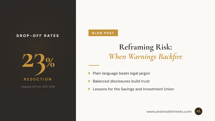 Reframing Risk: What Vanguard's Research Means for the Savings and Investment Union
