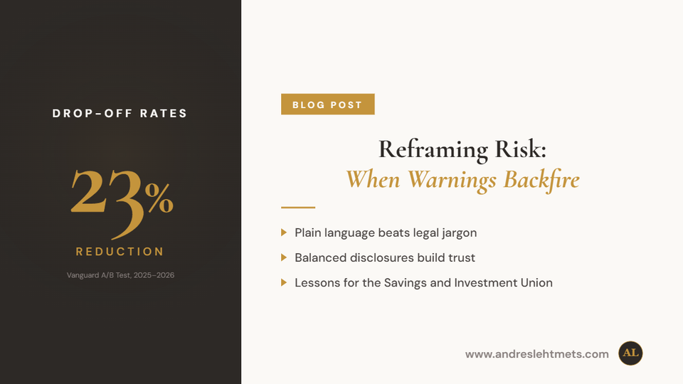Reframing Risk: What Vanguard's Research Means for the Savings and Investment Union